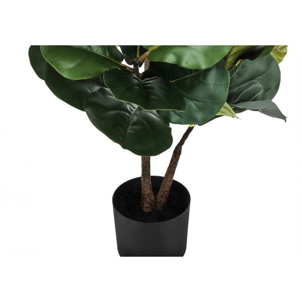 Black Green 49-Inch Indoor Floor Potted Real Touch Decorative Artificial Plant, image 3